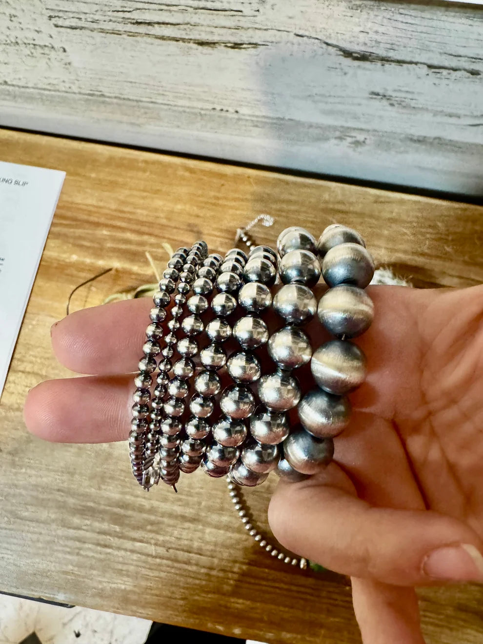 Sterling Silver Pearl Bracelet